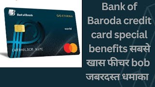 Bank of Baroda credit card benefit @technicalsupportalfi