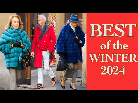 Only the Most Beautiful Outfits and the Most Stylish People of winter 2024 in Italy 🇮🇹