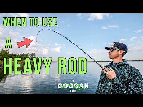 WHEN TO USE a HEAVIER ROD! ( Musle Rod BASS FISHING TIPS )