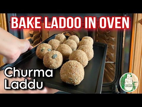 Churma ladoo recipe | Ganesh Chaturthi special laddu | No Sugar No Oil No Frying - Sattvik Kitchen