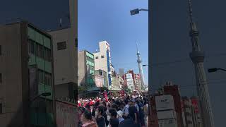 Asakusa Samba Carnival 2023 with Skytree view