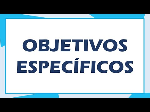 ¿Cómo redactar los objetivos específicos?  tesis - proyecto