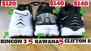 Hoka One One Kawana vs Hoka Clifton 8 vs Hoka Rincon 3 Comparison!