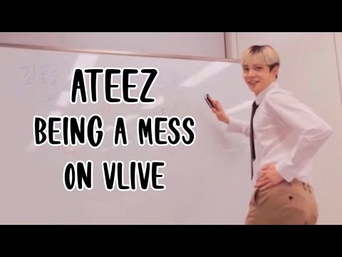 ateez being a mess on vlive for 8 minutes