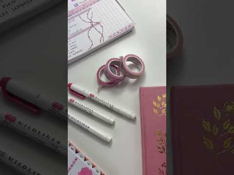 All the pink #planner things! 💗 #pens #markers #washi #planwithme #desk #valentines #pink