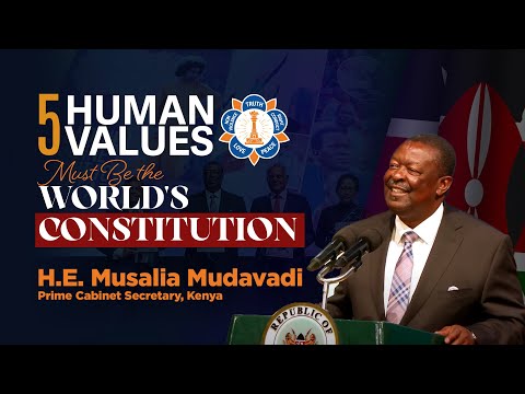 Focus on Universal Teachings of Sathya Sai | HE Musalia Mudavadi | Prime Cabinet Secretary, Kenya