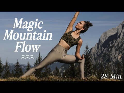 Yoga Ganzkörper Flow für alle Level | Kraft, Klarheit, Balance | 28 Min. Magic Mountain Flow ⛰️