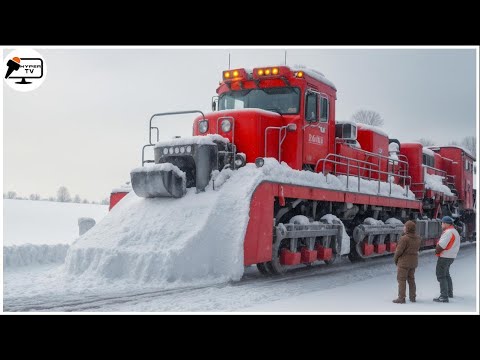 Unstoppable Massive Giants: Mega Powerful Snowplows in Action