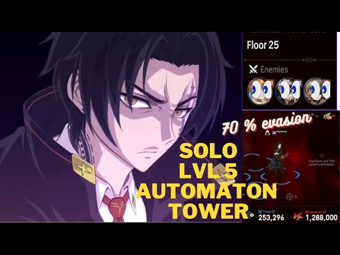 Epic Seven - UI riolet(POST-BUFF) solo automaton Tower Level 5 floor 25 [nickel season ]