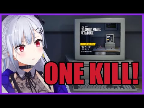 Hakase is excited she got her first kill in The Stanley Parable