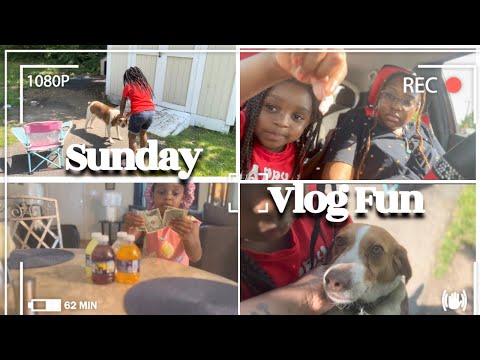 Come Ride With Us To Walmart! Madison Makes Lemonade And We Bathe Our Dog In This Vlog. #vlog