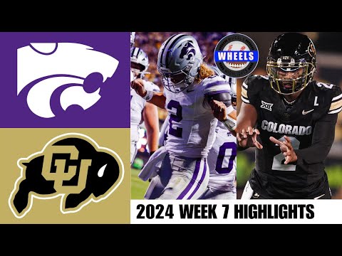 Colorado vs #18 Kansas State | Full Game Highlights | 2024 College Football Highlights