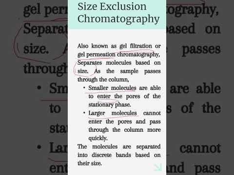 Size Exclusion Chromatography |Gel filtration | Gel permeation chromatography