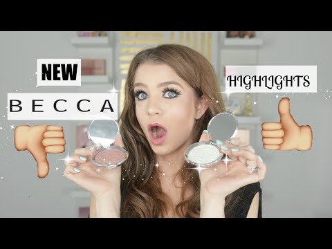 NEW BECCA HIGHLIGHTS GOLDEN MINT|SMOKY QUARTZ REVIEW/APPLICATION