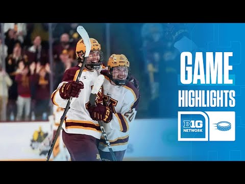 Michigan at Minnesota | Highlights | Big Ten Hockey | 12/06/2024