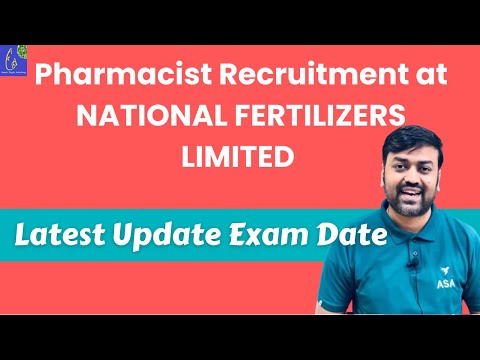 NFL Pharmacist Exam Date Out || Pharmacist Recruitment at NATIONAL FERTILIZERS LIMITED Syllabus