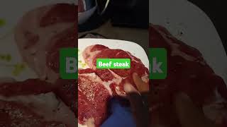 Raw beef for beef steak later on  for my dinner #quarterpounder #shortsvideo