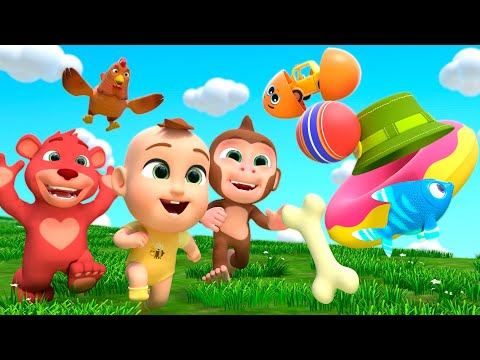 Animal Game Time! | Eeny Meeny Miny Moe for Toddlers | Newborn Baby Songs & Nursery Rhymes