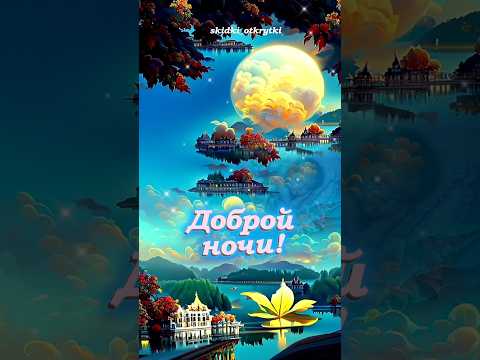 Спокойной ночи 😴 #открытки #relaxingmusic #спокойнойночи