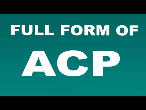 Full Form of ACP | What is ACP Full Form | ACP Abbreviation