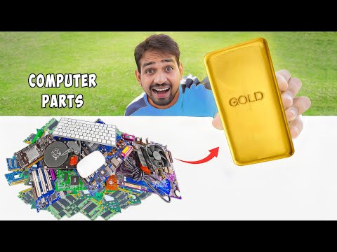 Gold From Computer Parts - कबाड़ से निकालो असली सोना🤑 | Gold Recovery