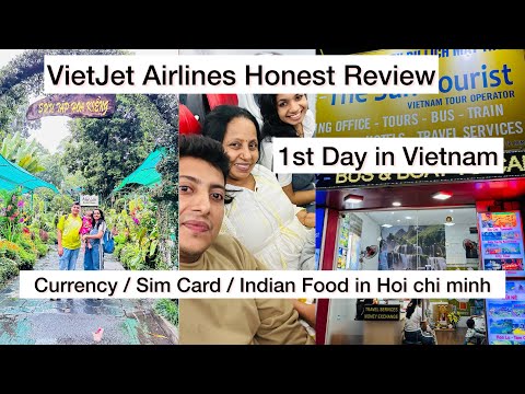 VietJet Airlines Review / Vietnam Itenary Day 1 / Where to Exchange Currency & get local sim Vietnam