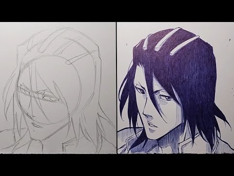 How To Draw Kuchiki Byakuya Step By Step - [Bleach : Thousand Year Blood War]