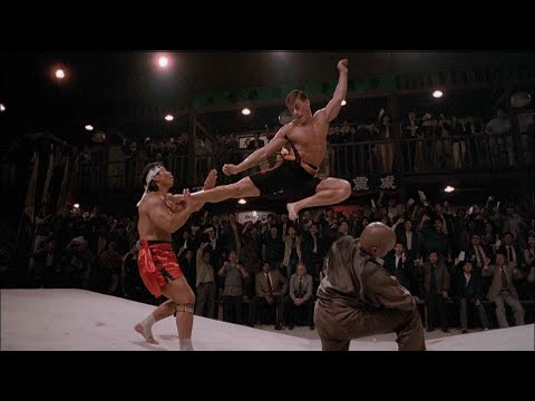 Movie review of "Bloodsport" Is it legal to use the ref for a springboard? I guess there's no rules!