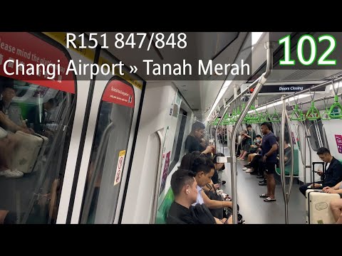 [SMRT] [Withdrawal] Alstom Movia R151 [847/848] - Changi Airport » Tanah Merah (CGL)