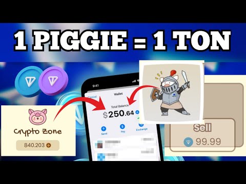 1 PIGGIE = 1 TON COIN | Earn Unlimited TON COIN With LilPiggies | LilPiggies Game