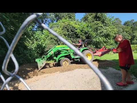 Dumping 5 more tons of gravel on the pad