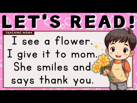 LET'S READ! | PRACTICE READING ENGLISH | SIMPLE SENTENCES FOR KIDS | LEARN TO READ | TEACHING MAMA