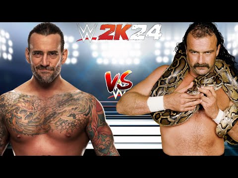 WWE 2K24 CM PUNK VS. JAKE THE SNAKE ROBERTS WRESTLEMANIA MATCH!