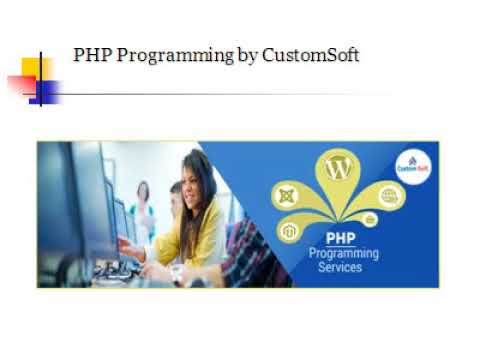 php programming services from CustomSoft