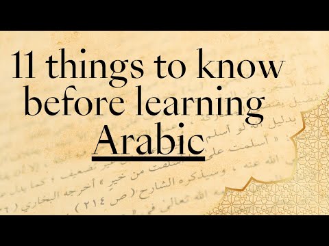 11 facts you SHOULD know BEFORE starting Arabic