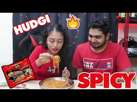 UTTARAKARNATAKA ಹುಡುಗಿ🔥 WORLDS SPICIEST💥NOODLES CHALLENGE | FULL SPICY😤 KOREAN #ಕನ್ನಡ #Kannadavlogs