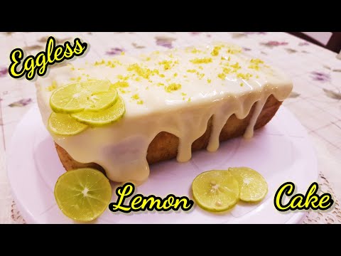 Eggless Lemon Cake with Lemon Frosting | No Butter | Soft & Moist Homemade Easy Recipe