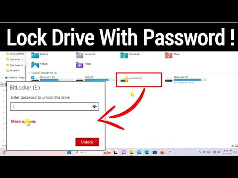 How To Lock Drive With Password Protection In Windows 11 | Protect Hard Drive