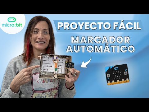 🥅 Portería Inteligente 🤖 IDEA proyecto fácil con MICRO:BIT y SERVO | ValPat