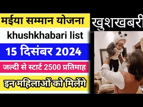 📌Maiya Samman Yojana | News CM Hemant Soren 🤑| 15 दिसंबर 2024| मईया योजना का पैसा कब तक मिलेगा