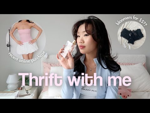 days in my life 🧸 | Going Thrifting, Vintage Shopping, Unboxing new clothes 🎀