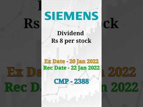 siemens stock dividend || #stockmarket #siemens #dividendstocks #multibaggerstock #short #nifty50