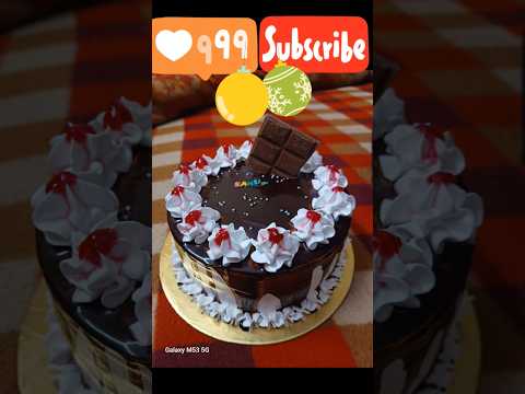 Easy Chocolate cake decoration😍 #cake #chocolatecake #bestbirthdaycakedesignforgirl #decoration 🎀