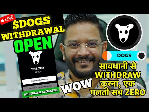 VERY IMPORTANT $DOGS AIRDROP TOKEN WITHDRAWAL STARTED. LIVE STEP BY STEP DOGS WITHDRAWAL PROCESS