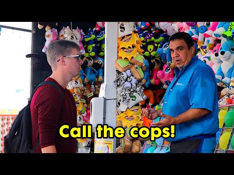 Carnival Worker Tries To Get Me Arrested!