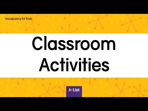 Vocabulary for Kids l Classroom Activities