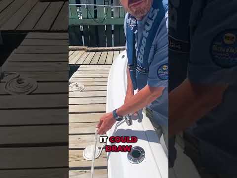 Watch Your Fingers with Your Dock Lines!: Boating Safety Tip with Bridge Marina #boat #shorts