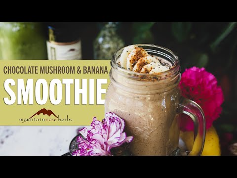 Chocolate Mushroom & Banana Smoothie Recipe