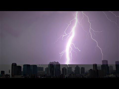 Thunderstorms over Umeda, Osaka