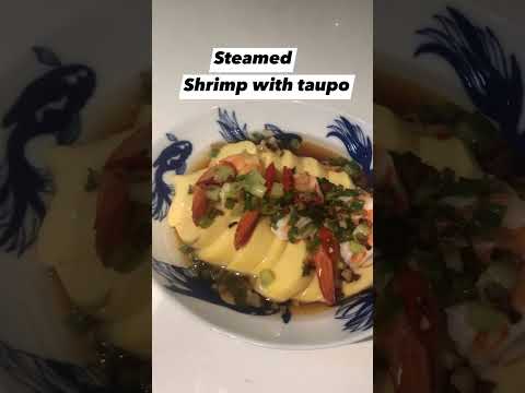 Steamed shrimp with taupo #shortsvideo #food #singaporelife #ofw